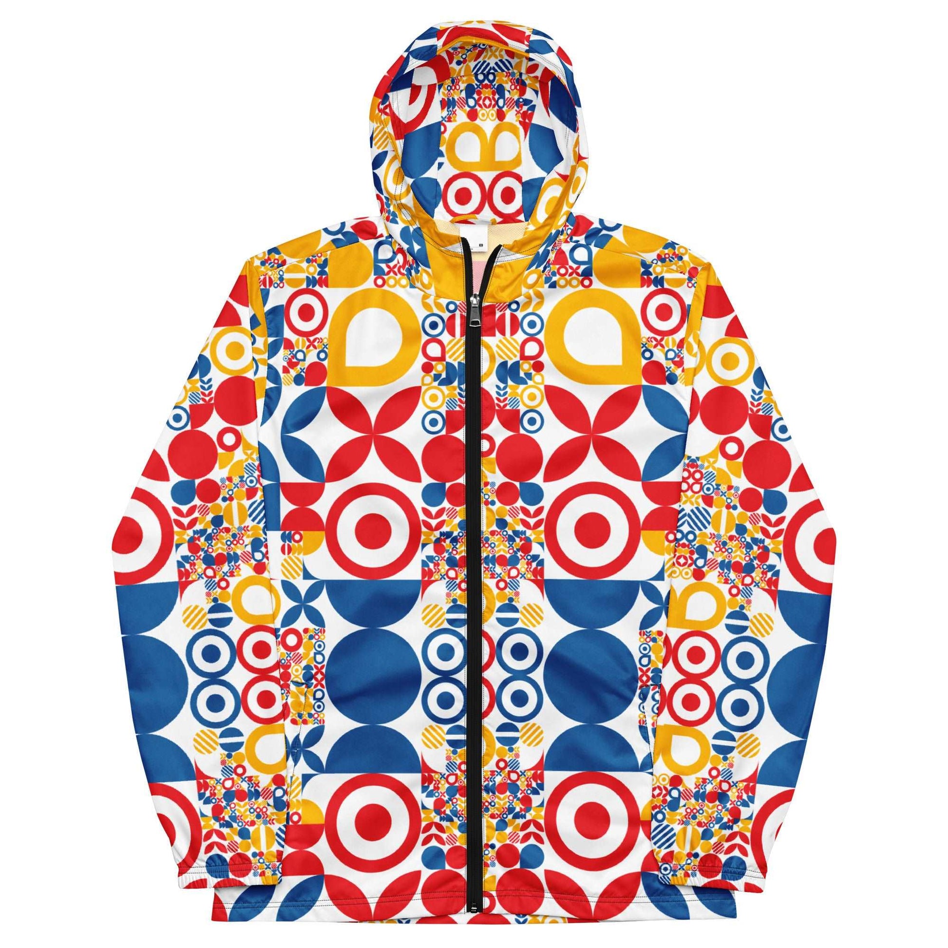 COLORFUL FIGURES PATTERN - Men’s windbreaker