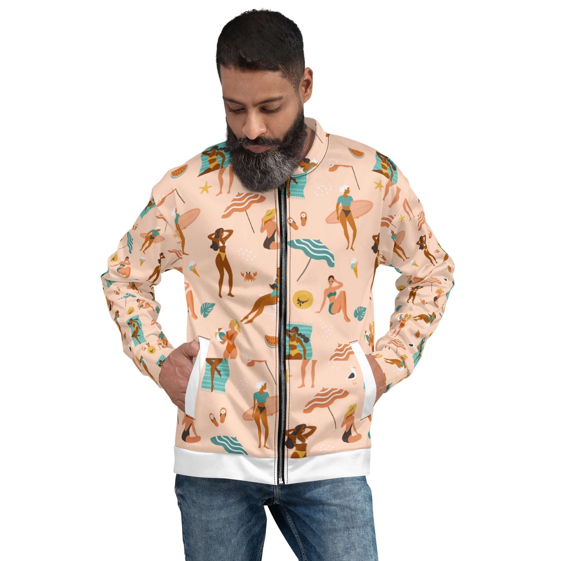 BEACH VIBE - Unisex Bomber Jacket