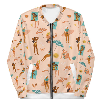 BEACH VIBE - Unisex Bomber Jacket