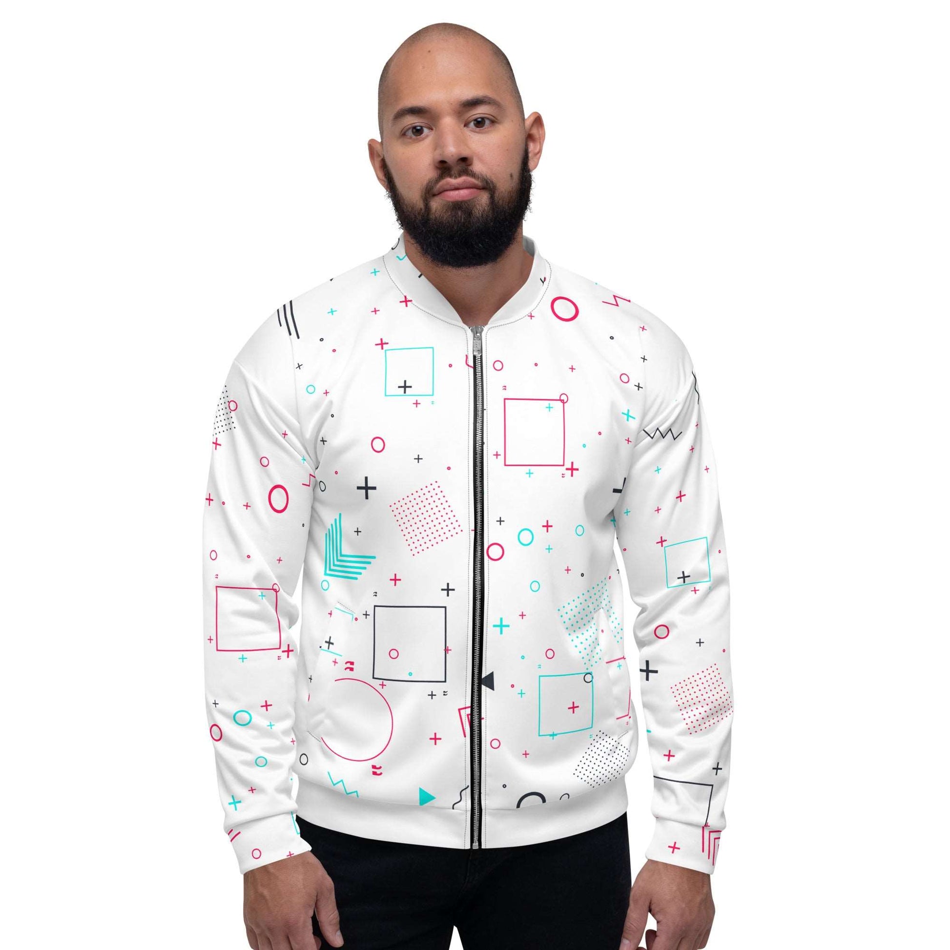 GEOMETRIC PATTERN - Unisex Bomber Jacket