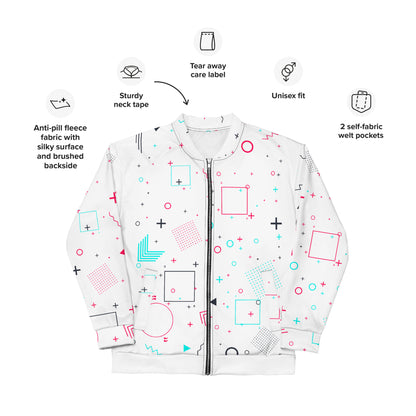 GEOMETRIC PATTERN - Unisex Bomber Jacket