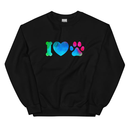 I LOVE PAWS - Unisex Sweatshirt