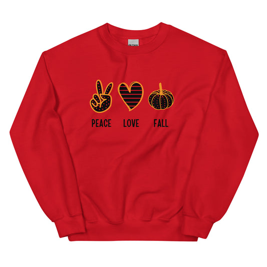 PEACE LOVE FALL - Unisex Sweatshirt