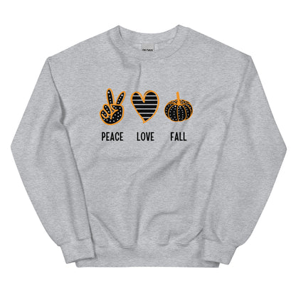 PEACE LOVE FALL - Unisex Sweatshirt