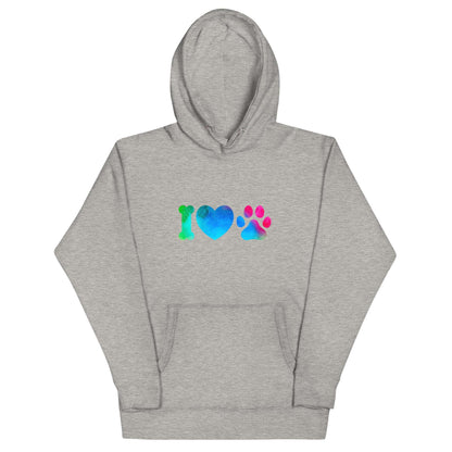 I LOVE PAWS - Unisex Hoodie