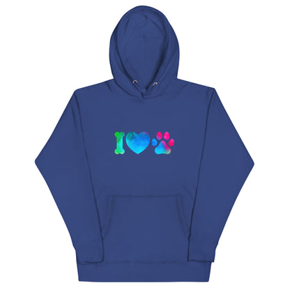 I LOVE PAWS - Unisex Hoodie