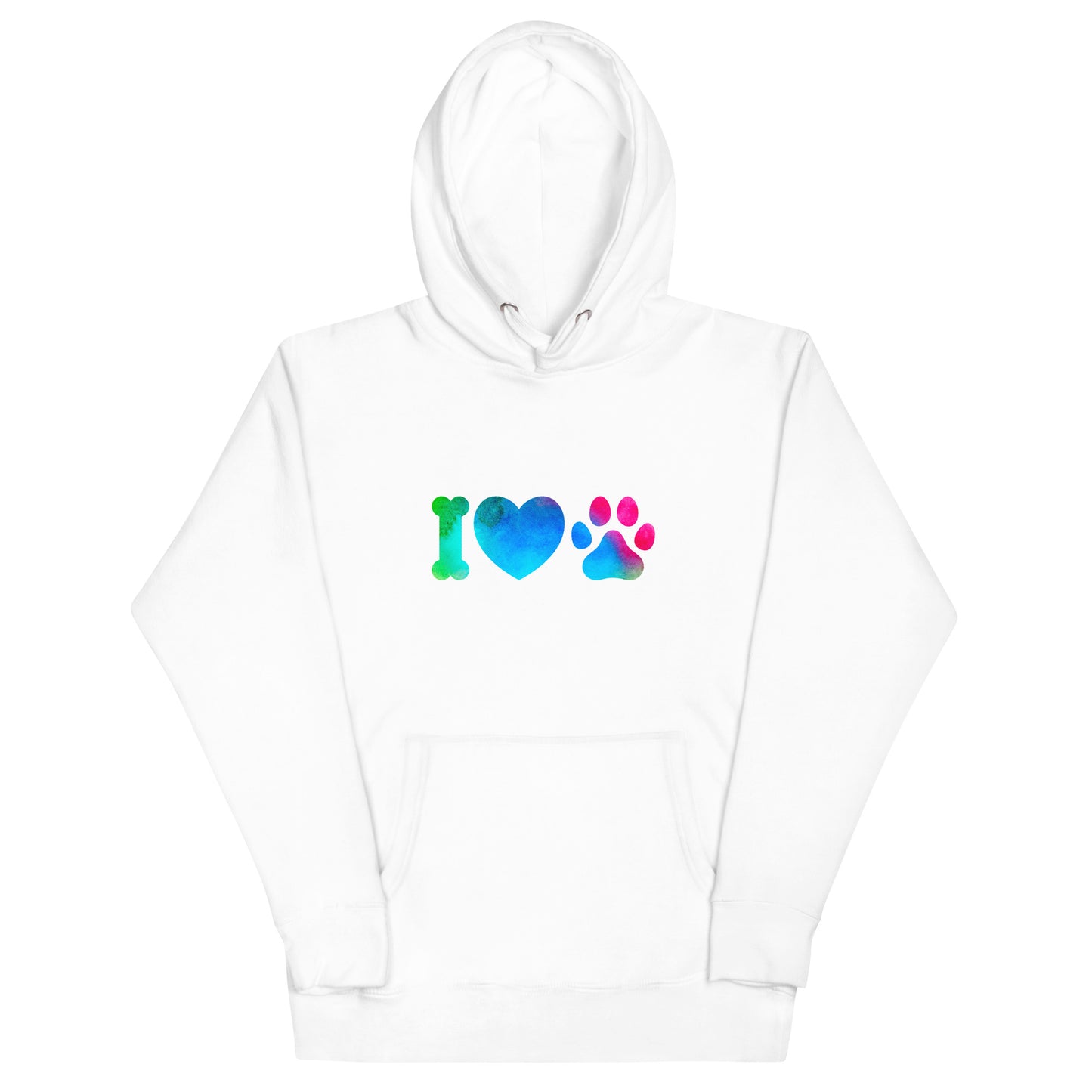 I LOVE PAWS - Unisex Hoodie