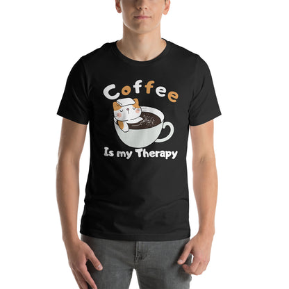 COFFEE IS MY THERAPY - Unisex t-shirt
