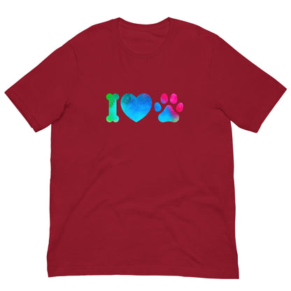 I LOVE PAWS - Unisex t-shirt