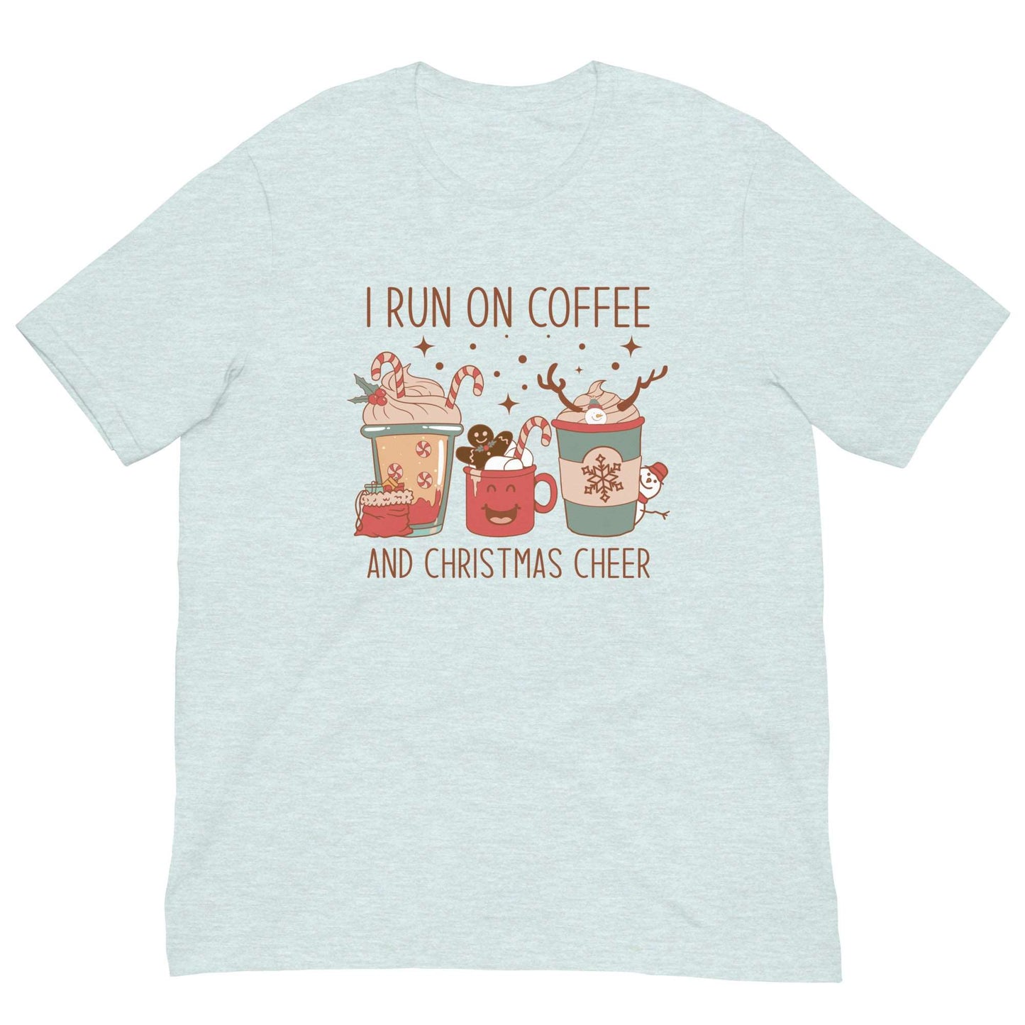 I RUN ON COFFEE - Unisex t-shirt