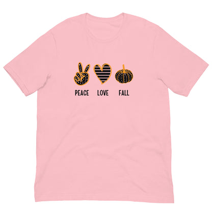 PEACE LOVE FALL - Unisex t-shirt