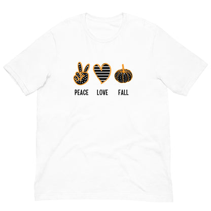 PEACE LOVE FALL - T-shirt unisexe