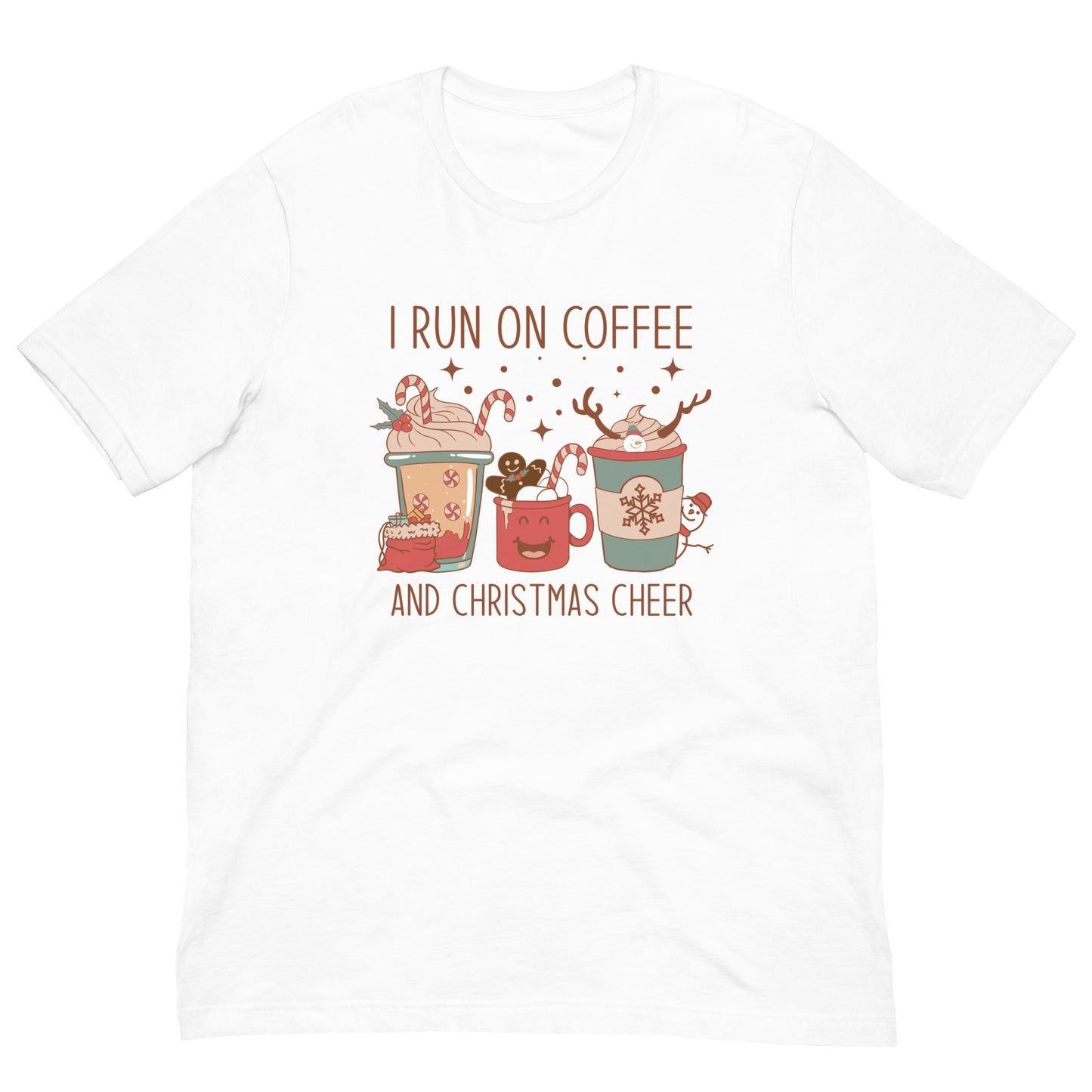 I RUN ON COFFEE - Unisex t-shirt